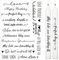 BETESSIN 5x Kerzen Tattoofolie Geburtstag Kerzenfolie für bis zu 80 Kerzen Sprüche Kerzensprüche Happy Birthday Wasserschiebefolie Kerzentattoo Kerzensticker für Kerze Tasse DIY Geschenk, Unparfümiert