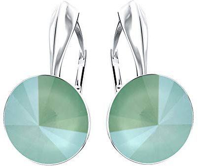 Rivoli 925 Silber Ohrringe Österreichische Zirkonia - Schmuck für Frauen und Mädchen - Hängeohrringe Ideal für Geschenke für Frauen Geschenk für Mutter-Frau-Tochter (Mint Green)