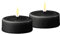 ReWu Deluxe Homeart Lot de 2 grandes bougies chauffe-plat Noir