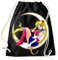 Blondie & Brownie Turnbeutel Baumwoll Beutel Sailor Moon, Schwarz