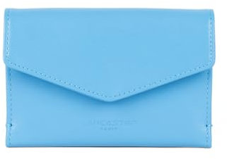 Lancaster | Paris PM - Porte-Cartes Cuir de Vachette Lisse Bleu Atoll