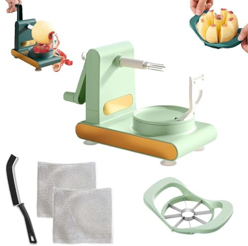 Outinget Peeler,2024 New Vegetable Peeler&Fruit Peeler,Home Essentials Multi-Fruit Peeler,Stainless Steel Fruit and Vegetable Peeler for Apple Pear Citrus Manual Rotating Kitchen Gadget (1Pcs-Cyan)