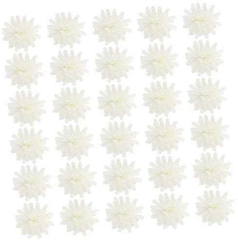 LIFKOME 100pcs White Pe Flower Shape Office Diffuser with Easy to Use Design and Home Decor Function, Mini Desk Diffuser for Office Aromatherapy and Fragrance