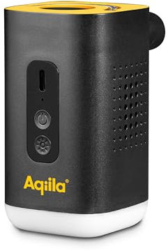 Aqiila Airbird C2 - Pompe à air Portable et compresseur Haute Performance avec ampe de Poche, Installation Rapide et arrêt Automatique, gonflage précis et sans Effort, gonfleur Matelas et Ballons