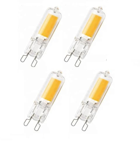 DLEDMOP LED Lamps G9 5W LED Bulbs 3W 7W Can Dimming Light AC220V Cool White 6000K COB Chip Bulb 360° Beam Angle for Chandelier,White Hot,7W-4PCS