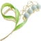 Lily of The Valley Flower Hair Clips, Orchid Hair Clamps,Metal Hairpin, Lily Flower Jaw Clamp Hair Styling Hair Accessories for Thick Thin Hair Clips and Barrettes
