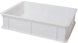 GENUS DEI Dei | 10 Boxen für Brothefe, Pizza und Brot | Lebensmittelbehälter für Teig | Aufbewahrungsbox aus Kunststoff | 10 Kisten + 10 Deckel 30 x 40 x 10 cm