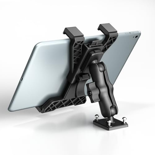 OHLPRO Robuste Bohrbasis Tablet Halterung Auto, Armaturenbrett Tablet Halterung für 17-33cm iPad Pro, Mini, ideal für Wand, LKW, Nutzfahrzeuge, Schreibtische