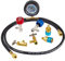 Pindex Kit de Recharge Clim Auto R1234YF, Kit R134A de Recharge pour Climatisation de Voiture, avec Raccord Climatisation