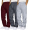 Generisch 3er-Pack Jogginghose Herren Baumwolle Weite Jogginghose Baggy Sweatpants Elastische Taille Jogging Hose Freizeithose Laufhose Herren Sweathose Herren mit Taschen Track Pants Cargohose