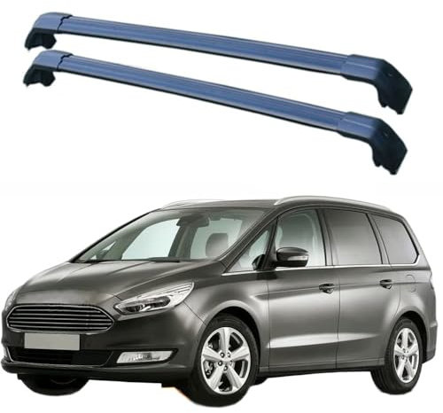 WBWJYAI Dachträger-Querstangen Dachträger,Dachrelings, Relingträger, Dachgepäckträger für Ford Galaxy 2015 2016+ 2017 2018 Dachträger aus Aluminium 2 Stücke,B