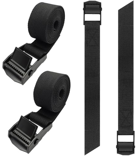 Spanngurt Kurz,4 PCS Kurze Spanngurte 50cm Mini Zurrgurte mit Klemmschloss für Fahrradträger Motorrad Rucksack und Gepäck Hochwertige Polyester Gurte mit Zinkschnalle
