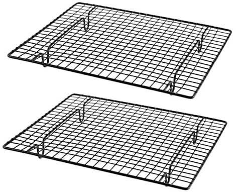 VERDANVERSE 2 piezas Estante de Refrigeración de Acero al Carbono para Repostería de Rejilla Práctica para Enfriar Pasteles Galletas Pan y Muffins Cocina Doméstica
