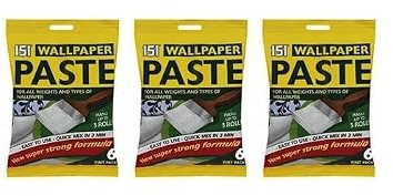 151 Wallpaper Paste for All Types of Wallpaper, Super Strong Formula, Quick Mix, 6 Pint Pack, Pack of 3