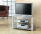 VCM Milano TV-Möbel Aluminium Schwarzglas