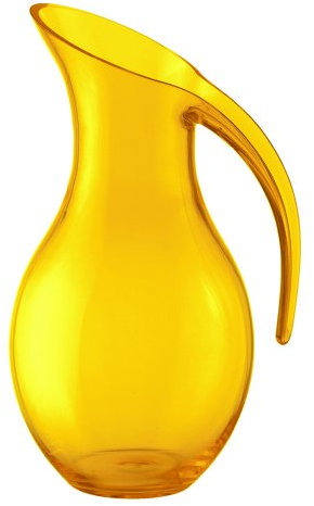 guzzini 23430088 caraffa soffiata 'happy hour' giallo