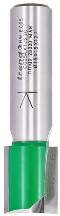 TREND C025AX1/2TC TWO FLUTE 16MM DIA X 19MM CUT