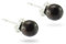 Budawi® Holz Perle Ohrstecker 925er Silber Ohrringe Stecker 6 mm Kugel