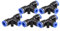 sourcing map 5x Air Pnéumatique T Adaptateurs 8mm à 6mm Une Touche Raccords Connecteurs