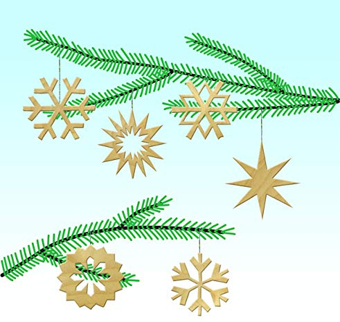 Pebaro 843/3 - Holzbausatz Baumschmuck 3