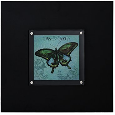 Premier Housewares 1-Piece Butterfly Design Framed Wall Art