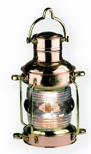 Öllampe Ankerlampe aus Messing und Kupfer zum Aufhängen