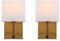 Yosoan Stoffschirme Wandleuchte Einfache Moderne Mode Kreative Wandlampe mit Stoffschirme (2 Stück antike Farbe)