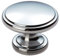 HENRIETTA Cupboard Door Knob Pull Handle Polished Chrome 38mm