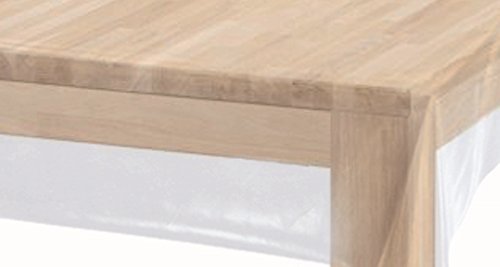 ecosoul Schutztischdecke Cristal Clear (6,50€/Meter) transparent dick Stärke:200µ Wachstuch Wachstischdecke Breite:140cm Länge: 240cm