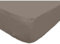 Soleil d'ocre 612829 Drap Housse Coton 57 Fils Uni Taupe/Ecru 140 x 200 cm