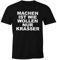 MoonWorks Machen ist wie Wollen nur krasser Lustiges Herren T-Shirt Spruch Shirt schwarz L