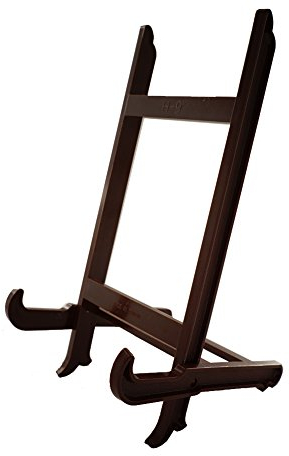 HCHLQLZ Large plate stand Holder Picture Frame stand Easel Display stand Brown