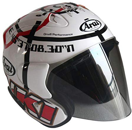 Casque Jet de Moto Rétro Léger - Visage Ouvert, Style Bol Vintage pour Courses - Quatre Saisons Demi-Casque