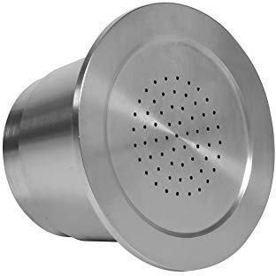 MAGT Capsule, Capsule De Café Durable Réutilisable Réutilisable Rechargeable d'acier Inoxydable De avec La Cuillère Compatible for La Machine De Nespresso