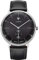 Junkers Bauhaus 40mm Analog Quarz Herrenuhr Lederarmband schwarz 9.09.01.02