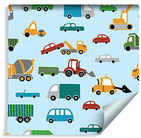 Wallepic Tapete 10m Vlies Tapete Wandbilder Fahrzeuge Autos Vliestapete 1000x53cm Wand Tapete Wohnzimmer Kinderzimmer Moderne Wanddeko Wand Dekoration
