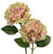 Briful Hortensias artificiales de hortensias de tacto real, flores falsas de 24 pulgadas de alto, plantas de hortensias de tallo largo, bodas de jardín, decoración del hogar