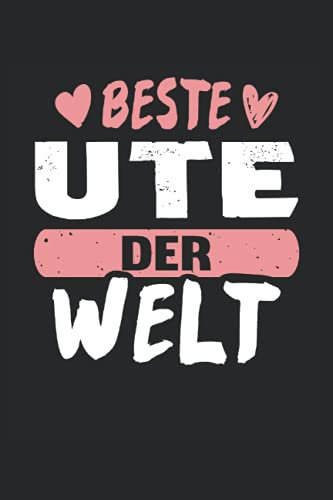 Beste Ute der Welt Notizbuch (liniert)