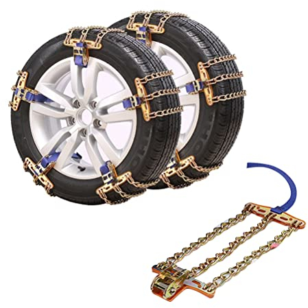 Tianbi - Catene da neve per auto, universali, per pneumatici, antiscivolo, per auto e SUV