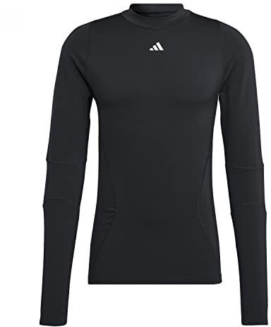 Adidas Mens T-Shirt (Long Sleeve) Techfit Cold.Rdy Long-Sleeve Top, Black, IA1131, 2XL
