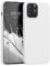 kwmobile Case Compatible with Apple iPhone 13 Pro Max Case - Slim Protective TPU Silicone Phone Cover - White Matte