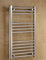 350mm Wide x 800mm high Heated Towel Rail Radiator Straight Flat Chrome Bathroom Warmer Radiator Rack Central Heating