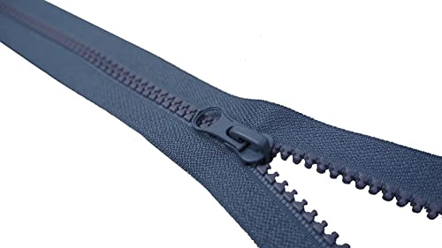 Reißverschluss Kunststoff 55 cm 20# Graublau