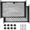 kingsea 2er-Pack große Netztaschen zur Aufbewahrung elastischer Netze, 25 x 45 cm Netztaschen zur Aufbewahrung von Netzen mit 8 Befestigungsschrauben für LKW, Wohnmobil, Boote