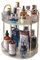 Lighterday Make Up Organizer 360° Drehbar Schminktisch Organizer Kosmetik Organizer für Kosmetik Skincare Parfüm,Makeup Organizers für Schminktisch Badezimmer Schlafzimmer (2 Lagen Weiß)