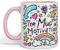 Vixar Motivation Mug Ceramic Coloured Mug Cup Gift Tea Coffee Christmas Office Home Sarcastic Joke (Pink)