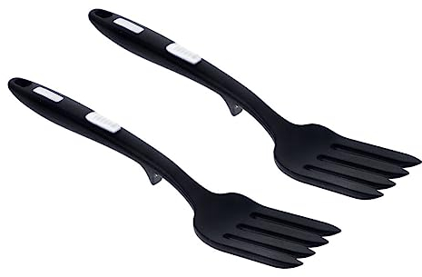 HOMSFOU 2 Uds Tenedor De Cocina De Silicona Gel De Sílice Tenedor De Silicona Tenedor De Cocina Flexible Suministro De Cocina Servidor Lavable Tenedor De Servidor De Pasta Tenedor De