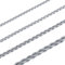 RWQIAN Kordelkette Herren Silber Kette Edelstahl verdrehte kette 4mm Damen Halskette 45CM
