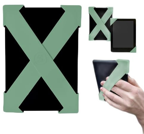 Strapsicle Accessoire Sangle Main Strapsicle pour Kindle & Kobo - Paperwhite 7-10e Gén + Kobo - 2 Sangles - Prise légère pour Lire confortablement - Moyen - Sauge