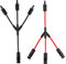 URAQT Y Type Connecteurs Solar, 6 mm² Professionnel Y3 Imperméable Connecteur de Panneau Solaire, 10AWG Cable Panneau Solaire, pour Panneaux Photovoltaïques Connectés en Parallèle MMF + FFM